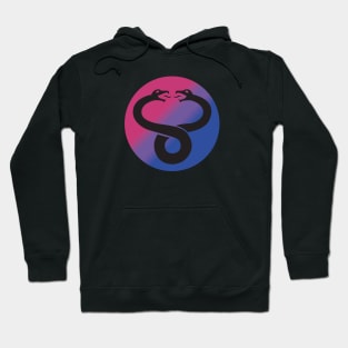 Evil Spirits Shield (Bi Pride Colors) Hoodie